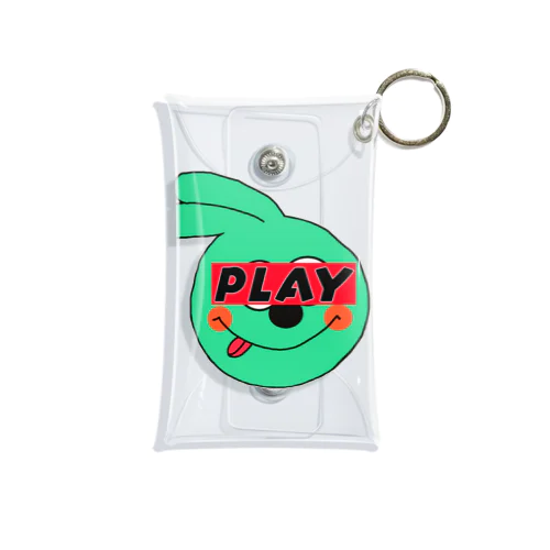 PLAY GREEN RABBIT Mini Clear Multipurpose Case