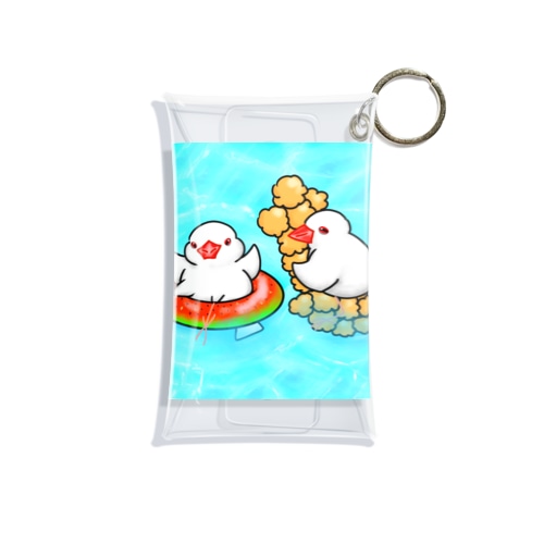 ぷかぷか水遊び文鳥ず Mini Clear Multipurpose Case