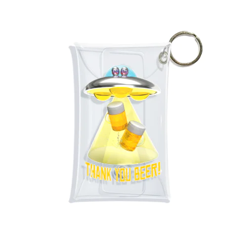 ビール泥棒👽🍻👽（飲酒運転ダメ。ゼッタイ。） Mini Clear Multipurpose Case