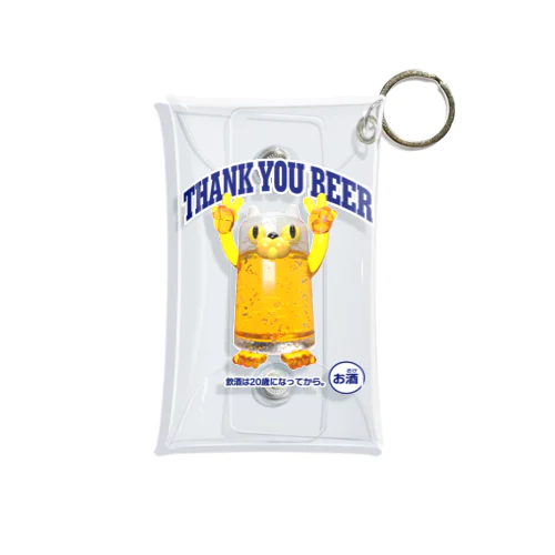 ビールジョッキ🍺(猫) Mini Clear Multipurpose Case