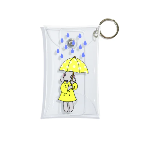 雨ふり(ブルーVer.) Mini Clear Multipurpose Case