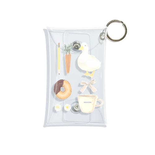 あひるたち Mini Clear Multipurpose Case