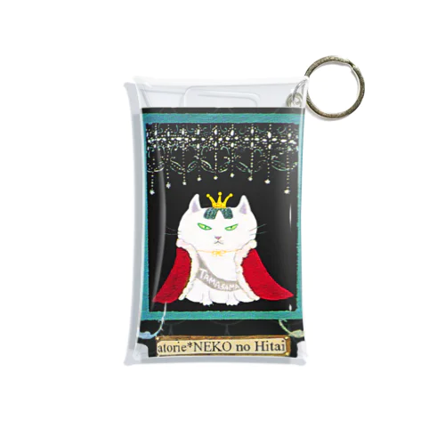 女王猫タマ様（おでまし） Mini Clear Multipurpose Case