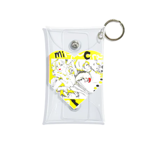 おばけheart Mini Clear Multipurpose Case