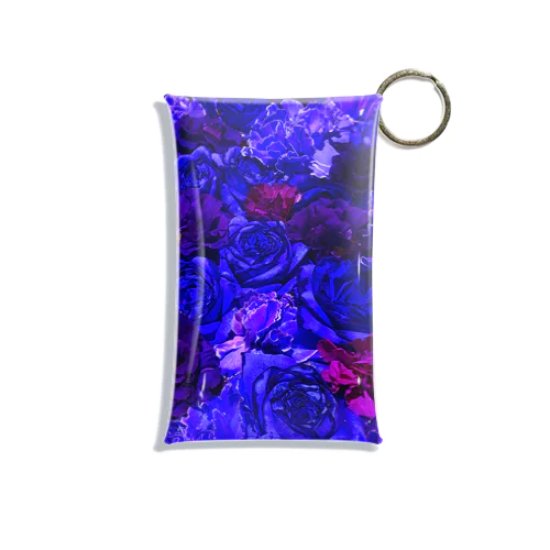 Blue Rose Mini Clear Multipurpose Case