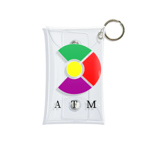 team ATM ロゴ+頭文字 ミニクリアマルチケース