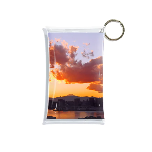 茜空 - Madder red sky - Mini Clear Multipurpose Case