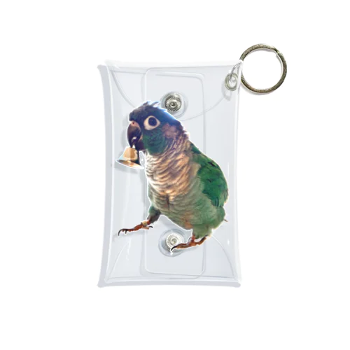 ウロコインコの翠ver.ベルで呼び出し Mini Clear Multipurpose Case