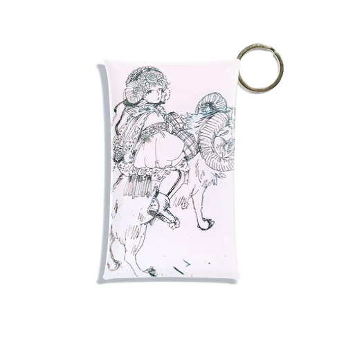 少女とムフロン Mini Clear Multipurpose Case