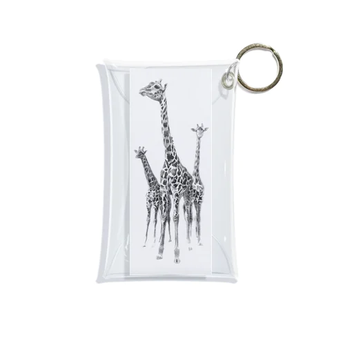 kawaii-giraffe【家族】 Mini Clear Multipurpose Case