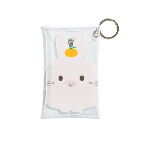 鏡餅うさぎ Mini Clear Multipurpose Case