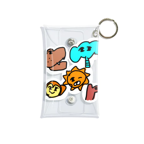 画伯動物園 Mini Clear Multipurpose Case