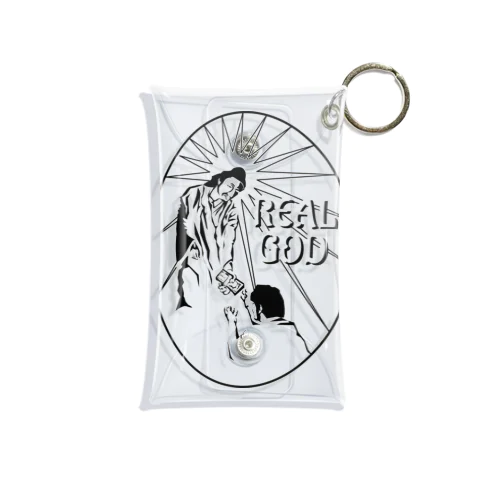 REALGOD1h.t.(黒文字) Mini Clear Multipurpose Case