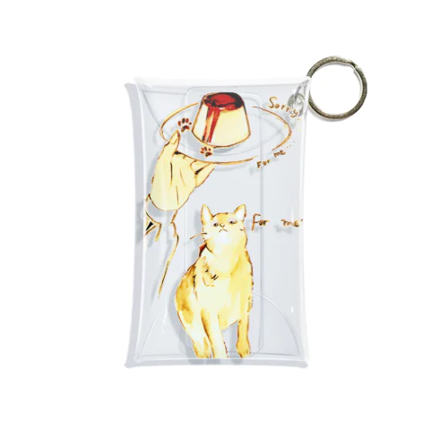 プリンは誰のもの？🍮😺❤ Mini Clear Multipurpose Case