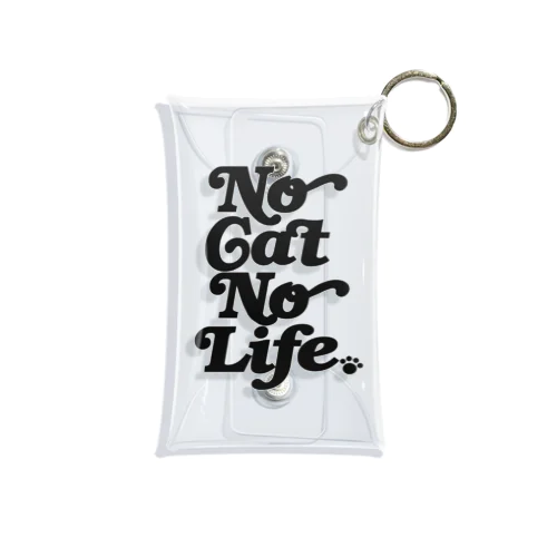 NO CAT NO LIFE ノーキャットノーライフ 猫好き 愛猫家 猫 CAT NEKO にゃん ネコ Mini Clear Multipurpose Case