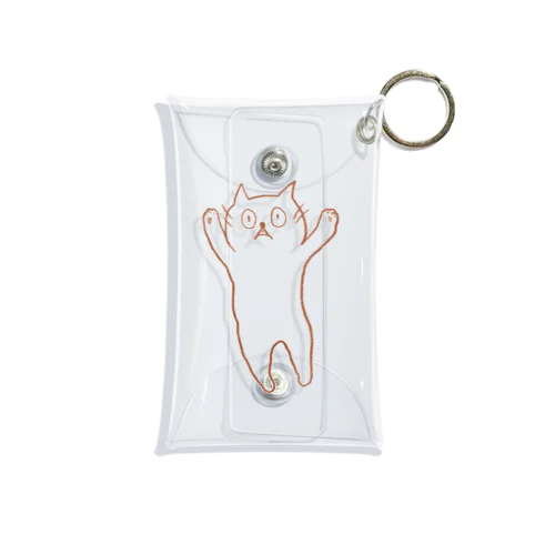 びっくり！しろいねこ！ Mini Clear Multipurpose Case
