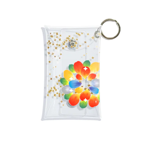 マヤイロ 5色 Flower Mini Clear Multipurpose Case