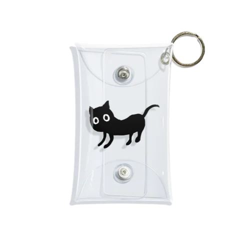 じーっとみ猫ちゃん Mini Clear Multipurpose Case