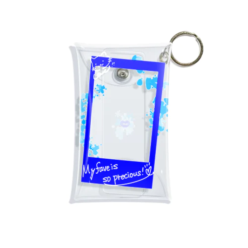 推しが尊い！ポラロイド風 Mini Clear Multipurpose Case