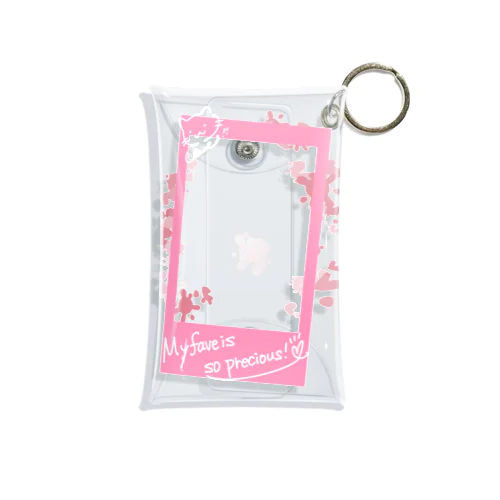 推しが尊い！ポラロイド風 Mini Clear Multipurpose Case