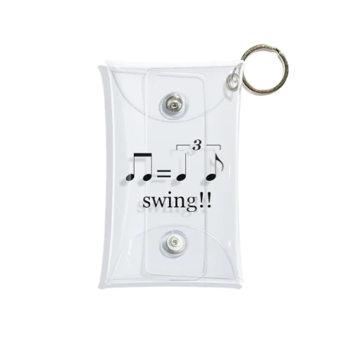 swing! 音楽 Mini Clear Multipurpose Case