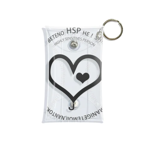 for all HSP!(刺激をブロックするブラック) Mini Clear Multipurpose Case