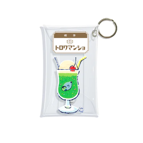 【喫茶】ペンギンクリームソーダ(ロゴ入) Mini Clear Multipurpose Case