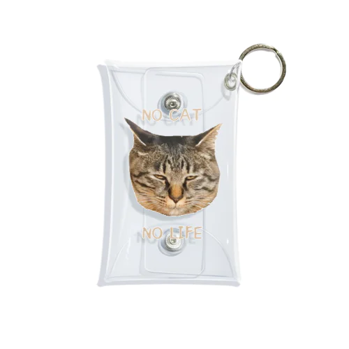 NO CAT NO LIFE Mini Clear Multipurpose Case