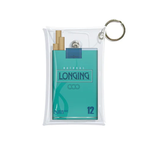 煙草「LONGING」12mg Mini Clear Multipurpose Case