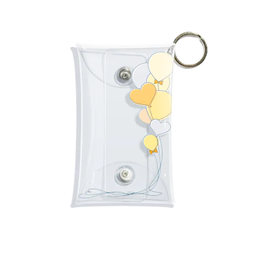 yellow balloons Mini Clear Multipurpose Case