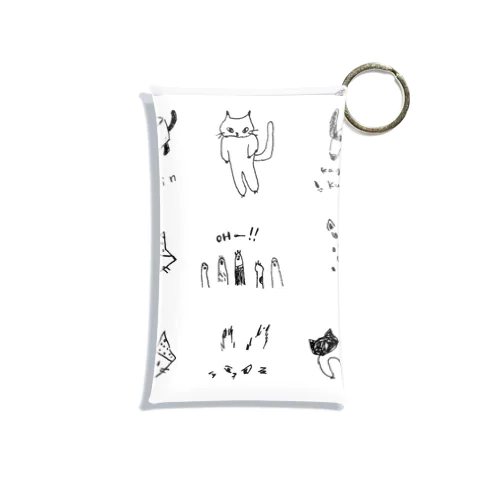 猫いっぱいあってな Mini Clear Multipurpose Case