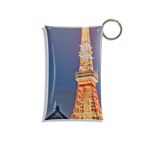 夜の東京タワー Mini Clear Multipurpose Case