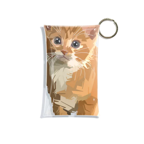 面白い猫、ケティ、猫の家 Mini Clear Multipurpose Case