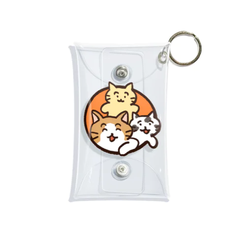 飛び出す猫 Mini Clear Multipurpose Case