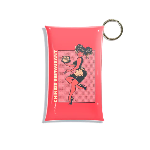 CHINESE RESTAURANT WAITRESS GIRL Mini Clear Multipurpose Case