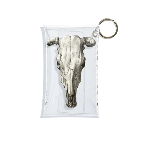 牛の頭蓋骨　ジーン・バーナード　Jean Bernard / Skull of a Cow Mini Clear Multipurpose Case