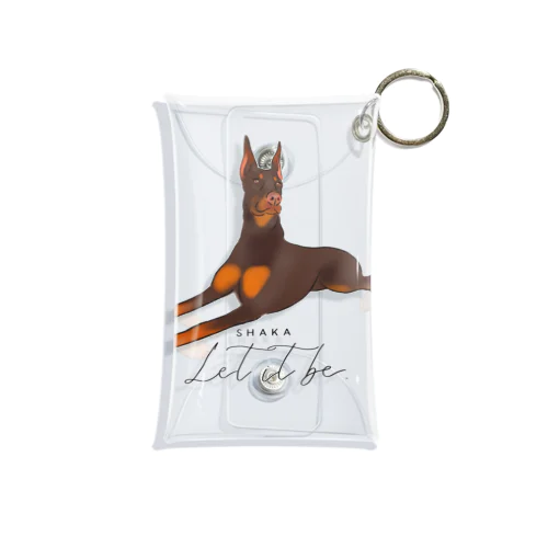 Shaka the Doberman  Mini Clear Multipurpose Case