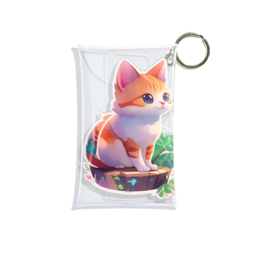 キュートな猫 Mini Clear Multipurpose Case