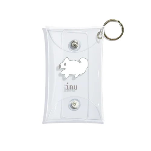 かわいいINU Mini Clear Multipurpose Case