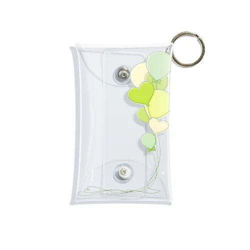 lightgreen balloons Mini Clear Multipurpose Case
