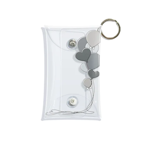 black balloons Mini Clear Multipurpose Case