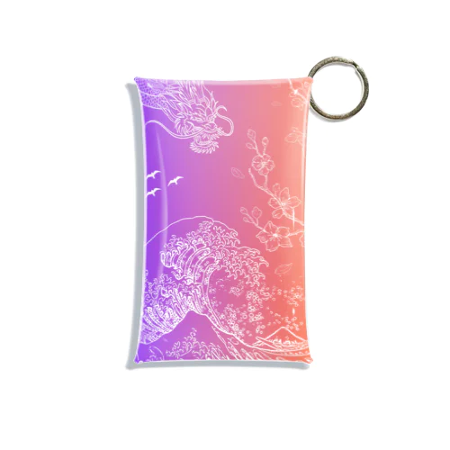 JAPAN ITEM - 龍 Dragon purple Mini Clear Multipurpose Case