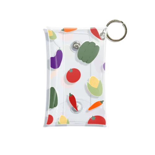 畑の野菜達(夏野菜) 顔なしＶｅｒ． Mini Clear Multipurpose Case