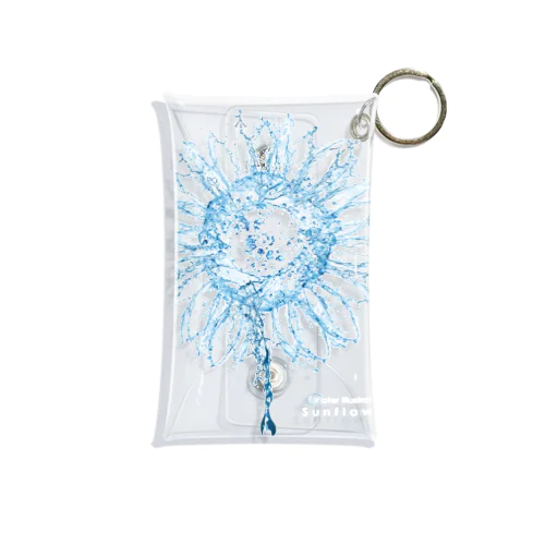 Water illustration『sunflower（ひまわり）』 Mini Clear Multipurpose Case