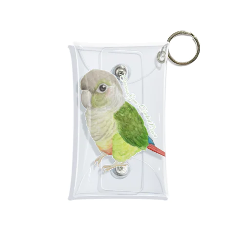 107 ウロコインコシナモン simple Mini Clear Multipurpose Case