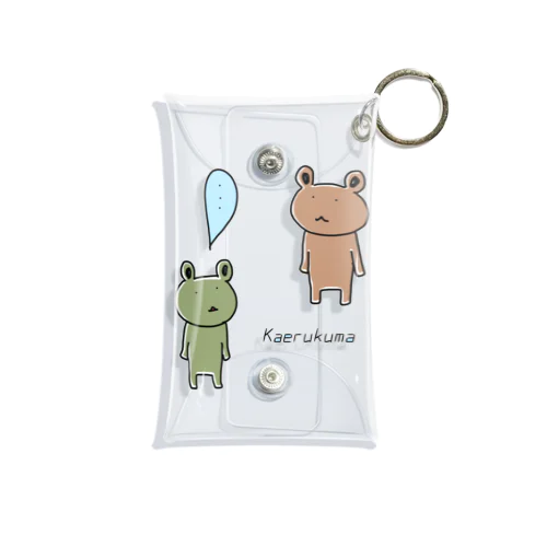 カエルクマ（S） Mini Clear Multipurpose Case