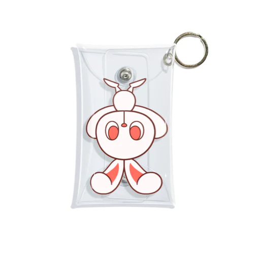 ぽっぷらうさぎ(さかだち(文字なし)) Mini Clear Multipurpose Case