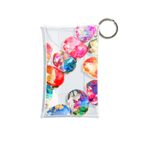 Kimurasaki_Ink_Oval_Design Mini Clear Multipurpose Case