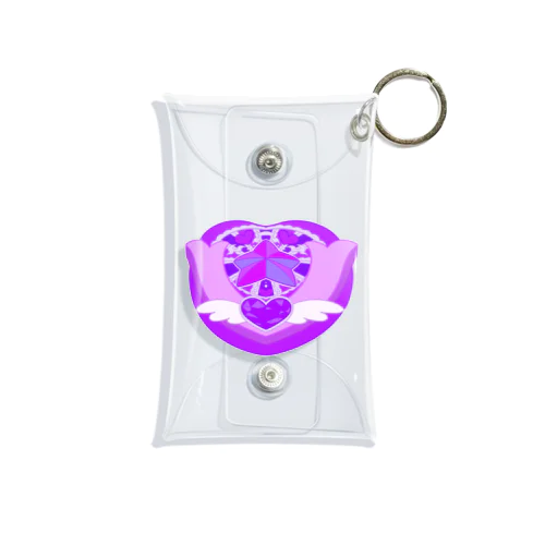 魔法少女♡コンパクト purple Mini Clear Multipurpose Case