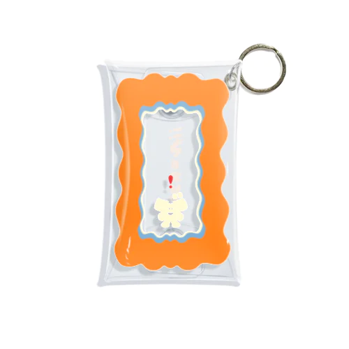 びっくりのび！！（シルエットにこにこ） Mini Clear Multipurpose Case